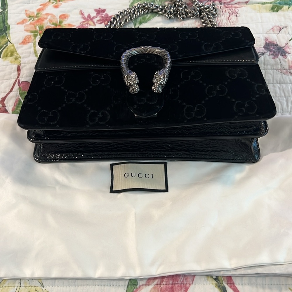 Gucci Black Velvet Dionysus…. i think this is medium - Picture 11 of 14